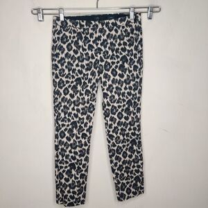 J. Crew Cheetah Pattern Martie Pants Ankle Skinny